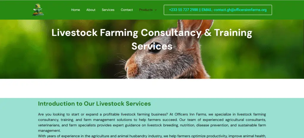 sample webite for a client .