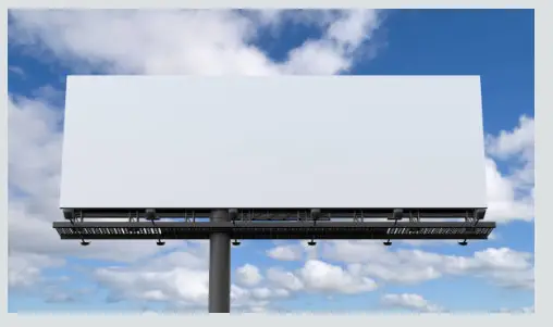 traditional marketing billboard